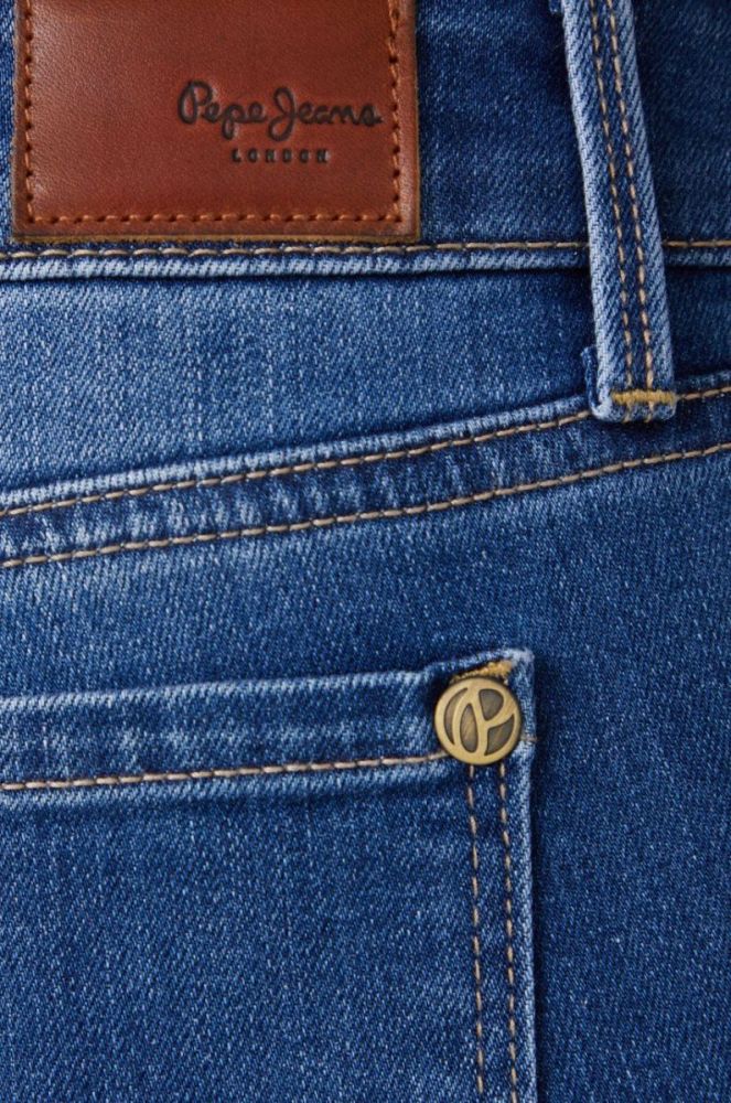 Джинси Pepe Jeans жіночі середня посадка колір блакитний (2484375) фото 4