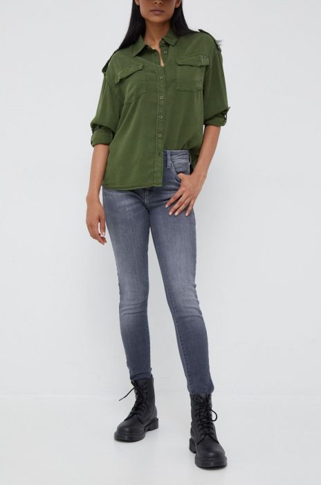 Джинси Pepe Jeans жіночі висока посадка колір сірий (2569481)