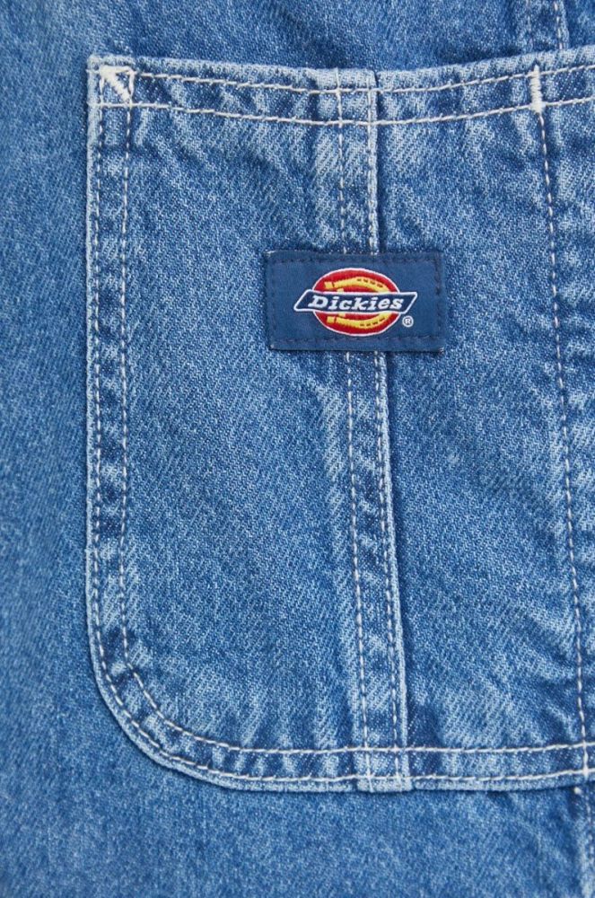 Джинсовий комбінезон Dickies жіночі колір блакитний фото 5