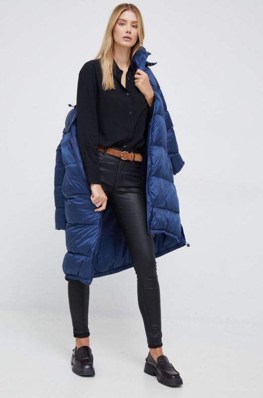 Штани Pepe Jeans жіночі колір чорний облягаючі висока посадка фото 2