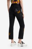 Джинси Desigual жіночі висока посадка колір чорний (2590773)