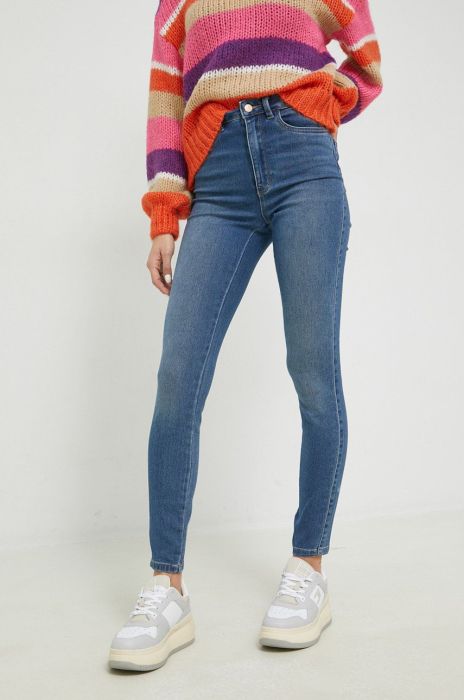 Джинси JDY Moon жіночі висока посадка колір блакитний (2875959)