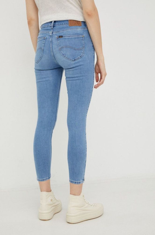 Джинси Lee Scarlett High Zip Partly Cloudy жіночі висока посадка колір блакитний фото 3