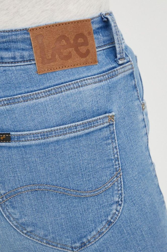 Джинси Lee Scarlett High Zip Partly Cloudy жіночі висока посадка колір блакитний фото 4