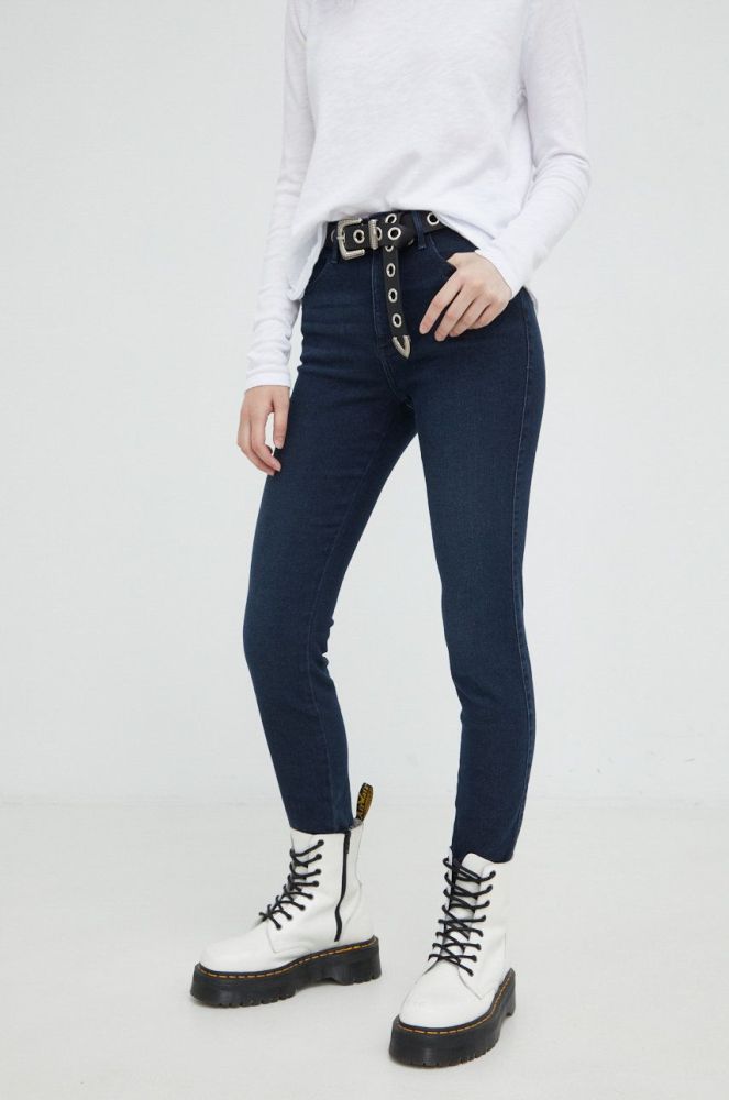 Джинси Wrangler High Rise Skinny Ink Spill жіночі висока посадка колір темно-синій