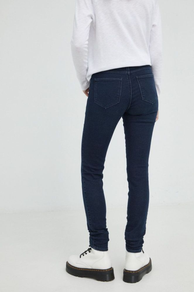 Джинси Wrangler High Rise Skinny Ink Spill жіночі висока посадка колір темно-синій фото 3