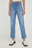 Джинси Wrangler Mom Straight Mauna жіночі висока посадка колір блакитний