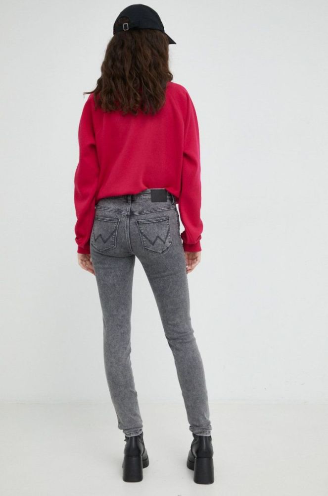 Джинси Wrangler Skinny Cosmo жіночі середня посадка колір сірий фото 3