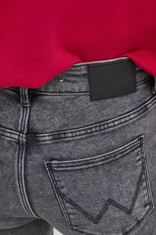 Джинси Wrangler Skinny Cosmo жіночі середня посадка колір сірий фото 4