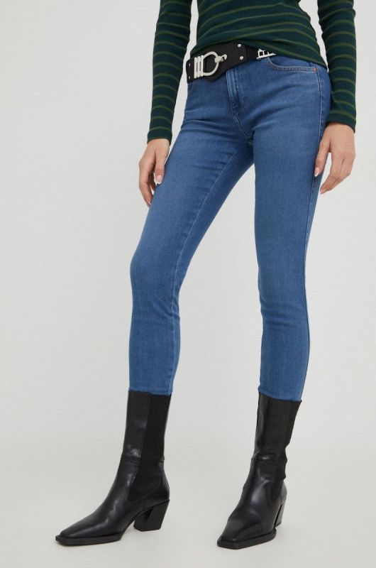 Джинси Wrangler Skinny Daydream жіночі середня посадка колір блакитний