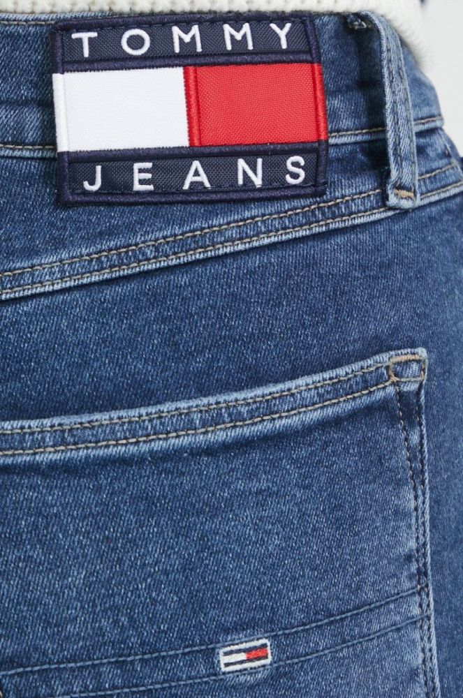 Джинси Tommy Jeans жіночі висока посадка колір темно-синій (2617476) фото 4