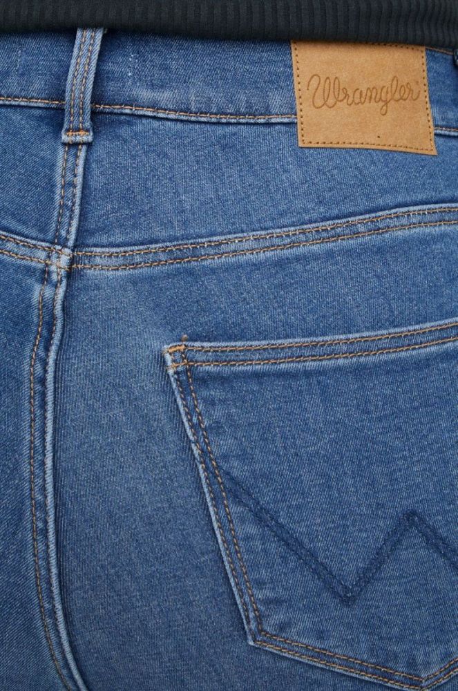 Джинси Wrangler Slim The Adventure жіночі середня посадка колір блакитний фото 4