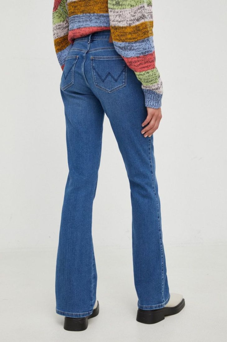 Джинси Wrangler Bootcut Camellia жіночі висока посадка колір блакитний