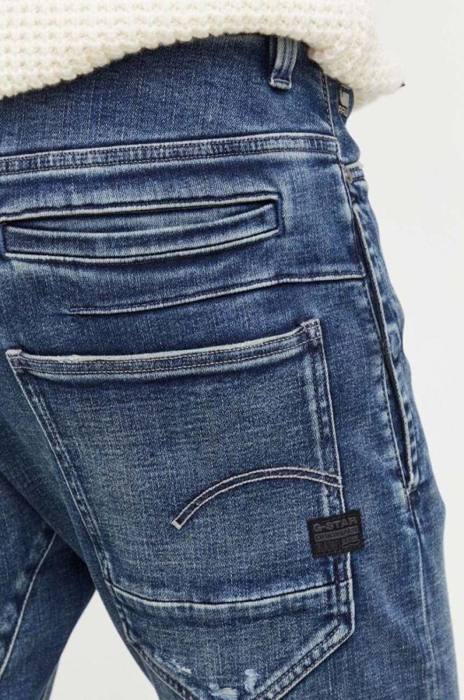 Джинси G-Star Raw D-Staq чоловічі колір синій фото 4