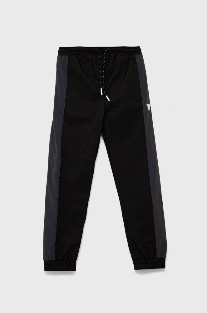 Дитячі спортивні штани Guess колір чорний візерунок (2482536)