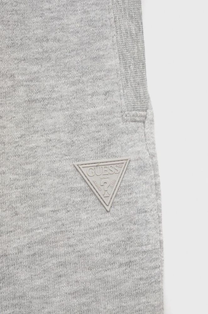 Дитячі спортивні штани Guess колір сірий меланж (2420916) фото 2