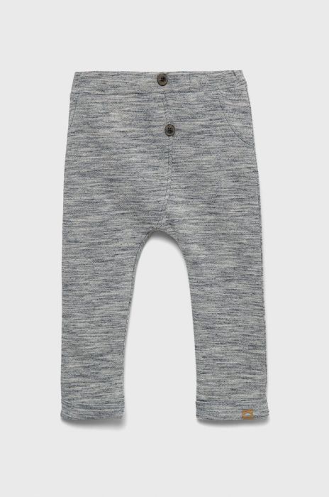 Дитячі штани Name it колір сірий меланж