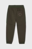 Дитячі спортивні штани Mayoral колір зелений однотонні (2516119)