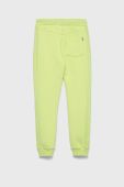 Дитячі спортивні штани Guess колір зелений однотонні (2652560)