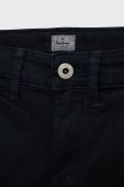 Дитячі штани Pepe Jeans колір синій однотонні
