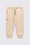 Штани для немовлят Coccodrillo колір бежевий однотонні Штани для немовлят Coccodrillo колір бежевий однотонні