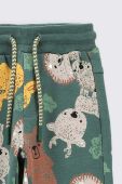 Дитячі спортивні штани Coccodrillo колір зелений візерунок (3488683)