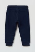 Дитячі бавовняні штани OVS колір синій однотонні
