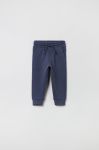 Бавовняні штани для немовлят OVS однотонні колір блакитний (2842450) Бавовняні штани для немовлят OVS однотонні колір блакитний (2842450)