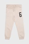 Дитячі спортивні штани Tom Tailor колір бежевий з принтом Дитячі спортивні штани Tom Tailor колір бежевий з принтом