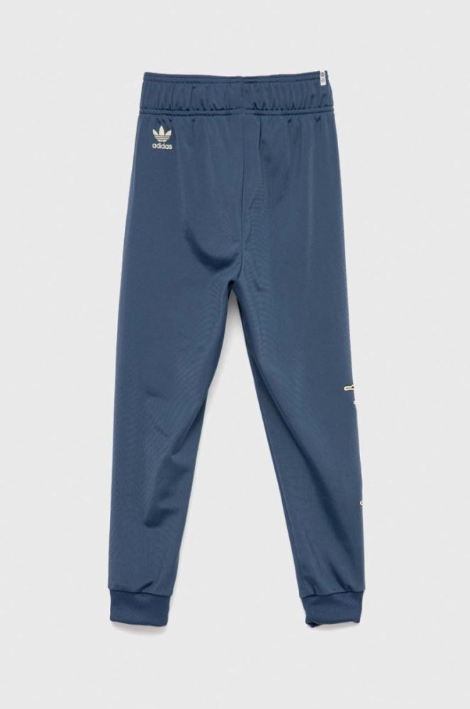 Дитячі спортивні штани adidas Originals з принтом колір блакитний фото 2