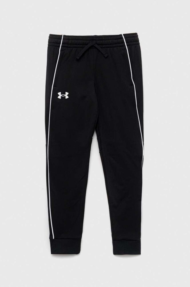 Дитячі спортивні штани Under Armour колір чорний однотонні (3010156)