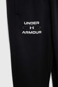 Дитячі спортивні штани Under Armour колір чорний з принтом