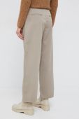 Штани Vero Moda жіночі колір бежевий широке висока посадка (2545511)