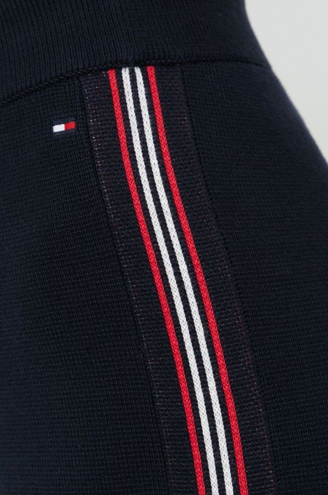 Бавовняні спортивні штани Tommy Hilfiger жіночі колір синій з аплікацією фото 4
