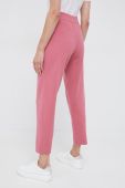 Штани Tommy Hilfiger жіночі колір рожевий однотонні (2545522)