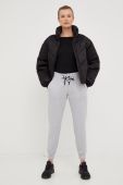 Спортивні штани Dkny жіночі колір сірий меланж