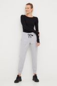Спортивні штани Dkny жіночі колір сірий меланж