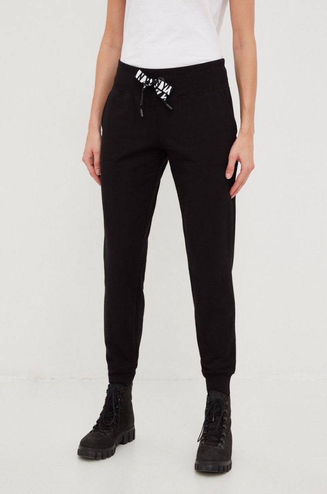 Спортивні штани Dkny жіночі колір чорний меланж