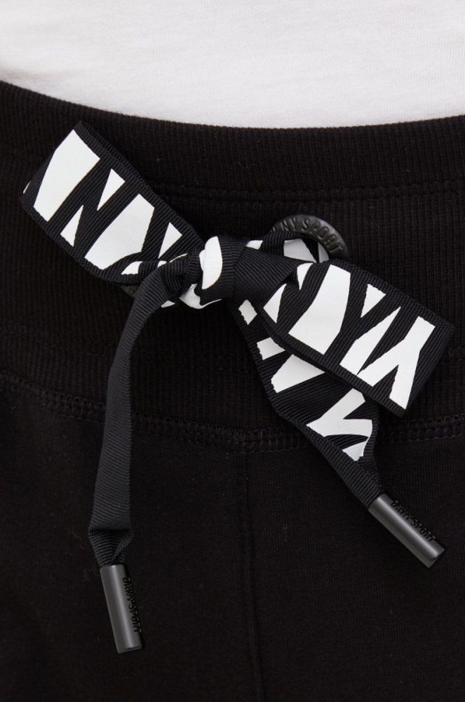 Спортивні штани Dkny жіночі колір чорний меланж фото 4