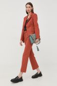 Штани Tiger Of Sweden жіночі колір помаранчевий пряме середня посадка