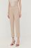 Штани Guess жіночі колір бежевий пряме висока посадка (2411686)