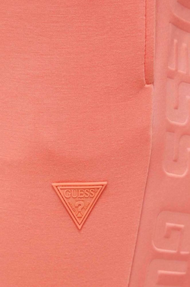 Спортивні штани Guess колір помаранчевий з принтом (3406823) фото 4