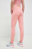 Спортивні штани Guess жіночі колір рожевий з принтом (2866721)