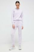 Спортивні штани Guess жіночі колір фіолетовий з принтом