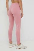 Спортивні штани Guess жіночі колір рожевий з аплікацією