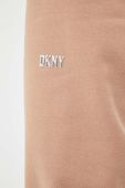 Спортивні штани Dkny колір коричневий однотонні (3406834)