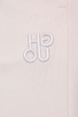 Бавовняні спортивні штани HUGO жіночі колір рожевий однотонні (2568317)