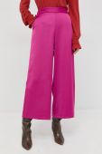 Штани MAX&Co. жіночі колір рожевий пряме висока посадка (2756704)
