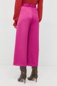 Штани MAX&Co. жіночі колір рожевий пряме висока посадка (2756704)
