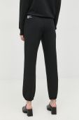 Бавовняні спортивні штани Patrizia Pepe жіночі колір чорний однотонні (2452683)